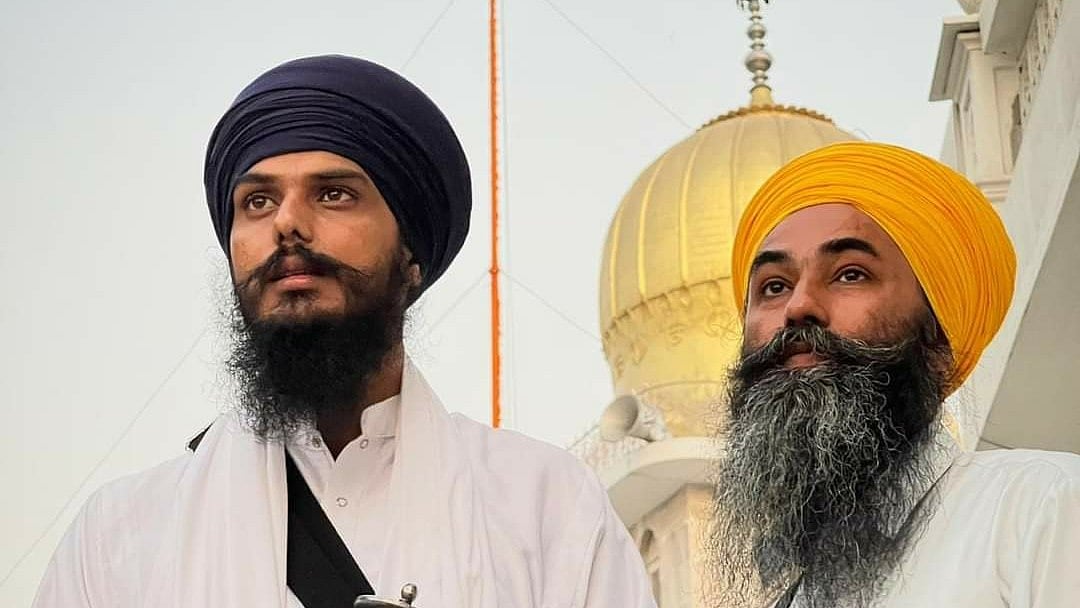 <div class="paragraphs"><p>Amritpal Singh with Papalpreet Singh.</p></div>