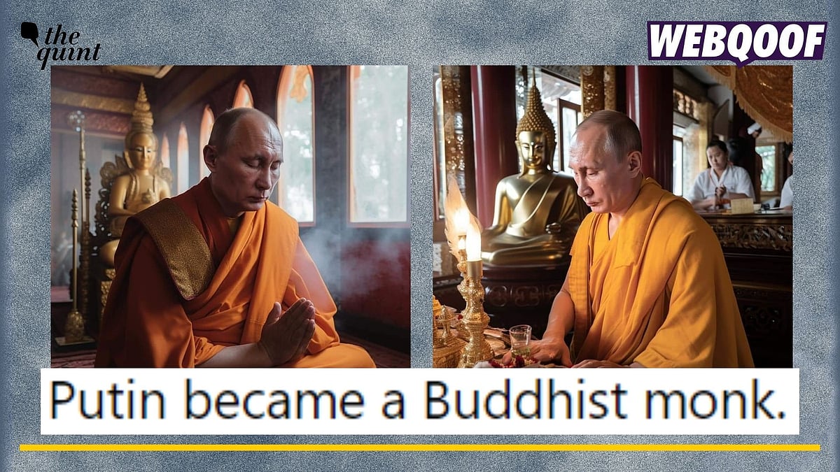<div class="paragraphs"><p>Fact-check: The viral photo of Vladimir Putin dressed up as a monk is AI-generated and is being falsely shared as a real photo.</p></div>