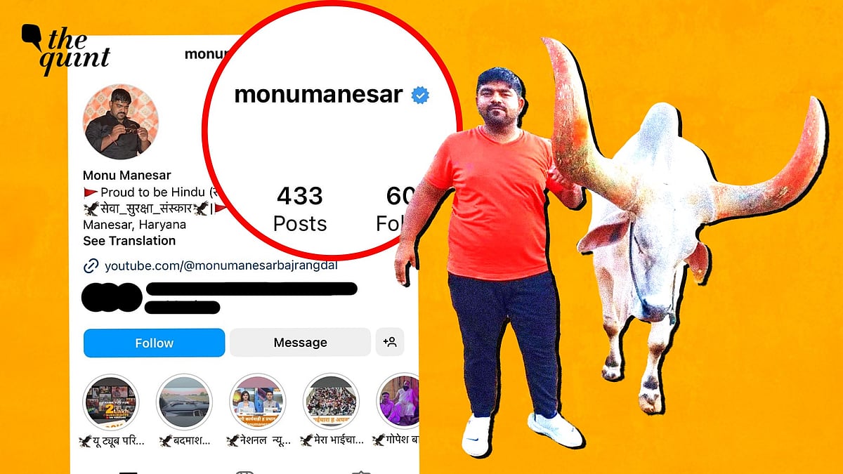 <div class="paragraphs"><p>Instagram gave Monu Manesar's profile a blue tick earlier this week. </p></div>