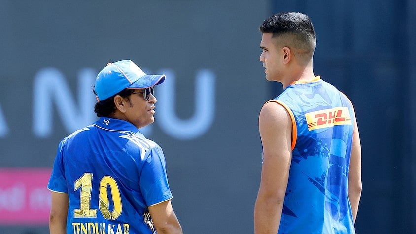 <div class="paragraphs"><p>Arjun, a left-arm seamer all-rounder, made his IPL debut for Mumbai Indians against the Kolkata Knight Riders at the Wankhede Stadium.</p></div>