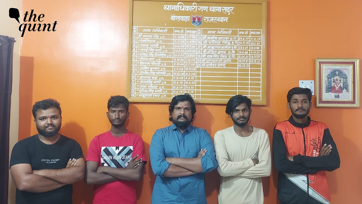 <div class="paragraphs"><p>Puneeth Kerehalli (centre) and four others&nbsp;— accused in the murder of Idrees Pasha, a cattle trader from Mandya district.</p></div>