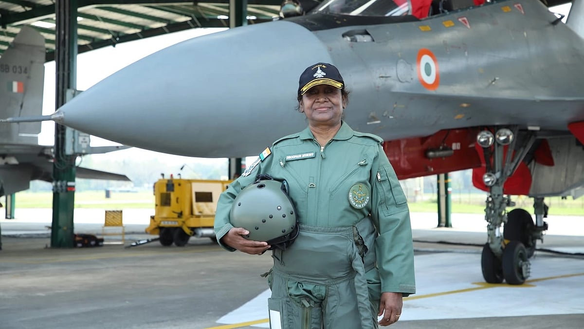 <div class="paragraphs"><p>President Droupadi Murmu took a historic sortie in a Sukhoi 30 MKI fighter aircraft at the Tezpur Air Force Station in Assam on Saturday, 8 April. </p></div>
