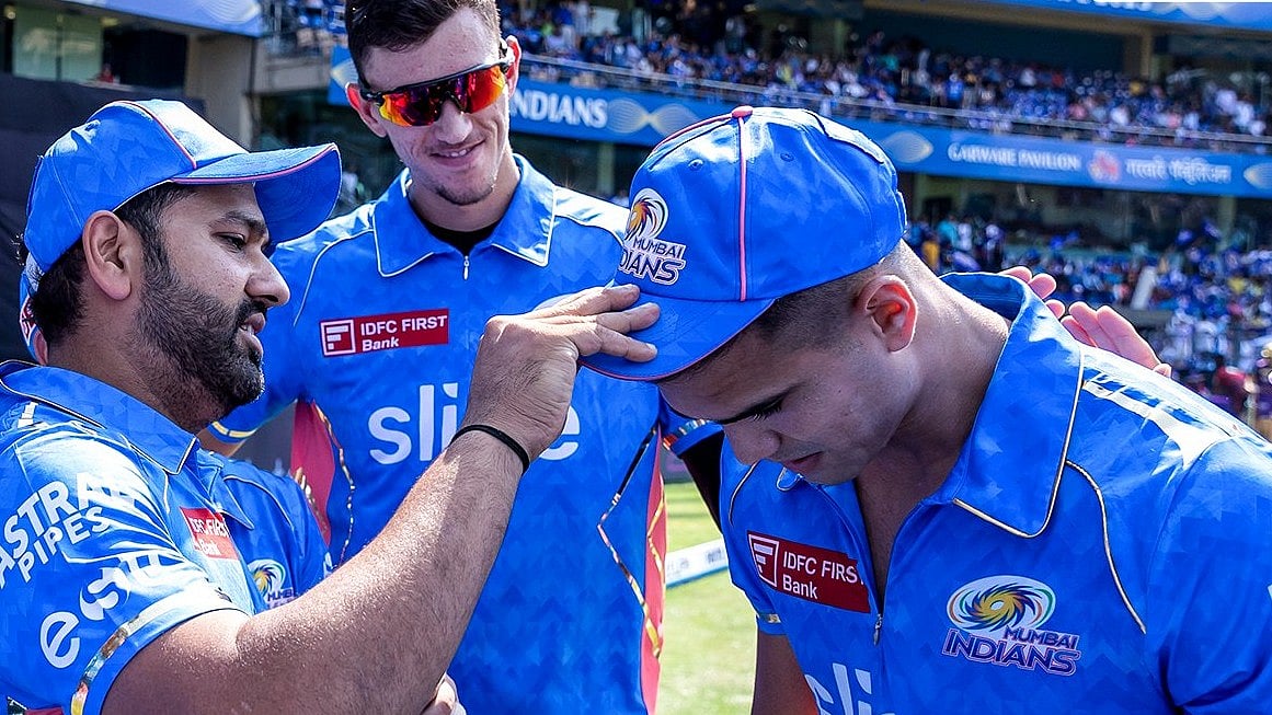 <div class="paragraphs"><p>Arjun Tendulkar made his IPL debut in the match against KKR on 16 April, 2023.</p></div>