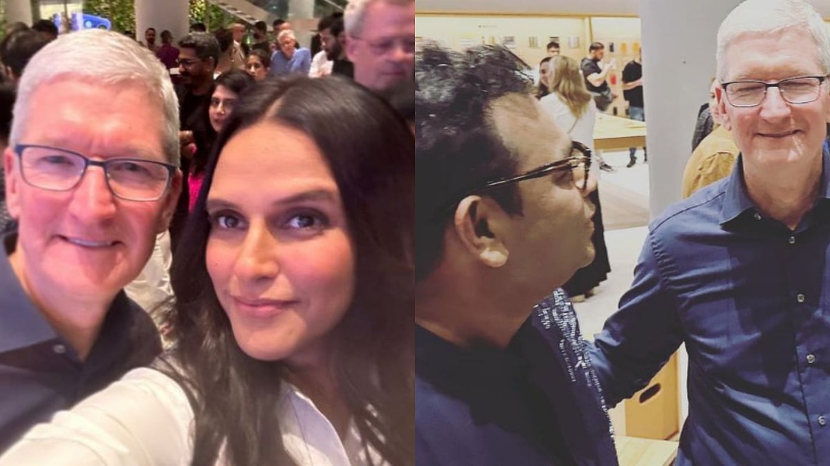 <div class="paragraphs"><p>AR Rahman, Neha Dhupia Pose With Tim Cook</p></div>