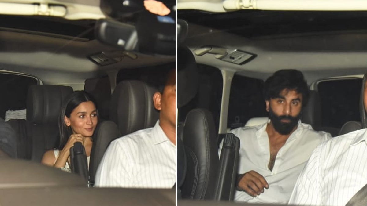 <div class="paragraphs"><p>Ranbir Kapoor and Alia Bhatt arrive at Karan Johar's dinner party. </p></div>