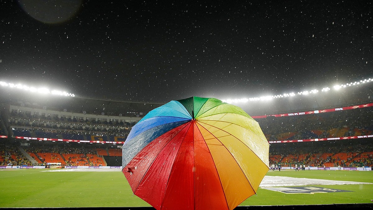 <div class="paragraphs"><p>IPL 2023: Rain delayed play in the final between Chennai Super Kings and Gujarat Titans.</p></div>