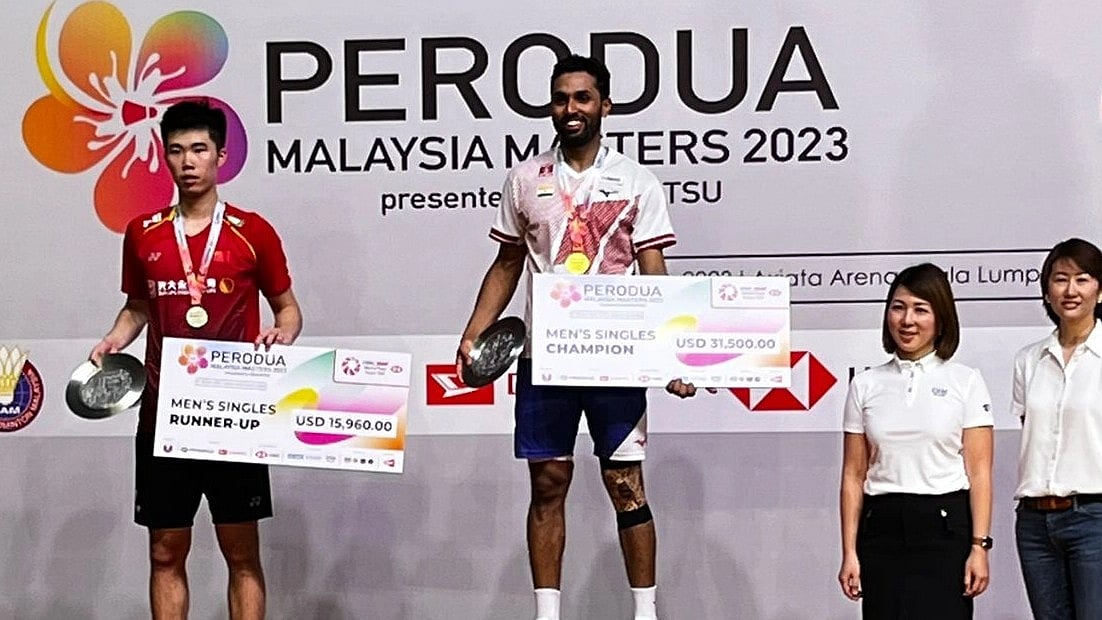 <div class="paragraphs"><p>HS Prannoy after winning the Malaysia Masters</p></div>