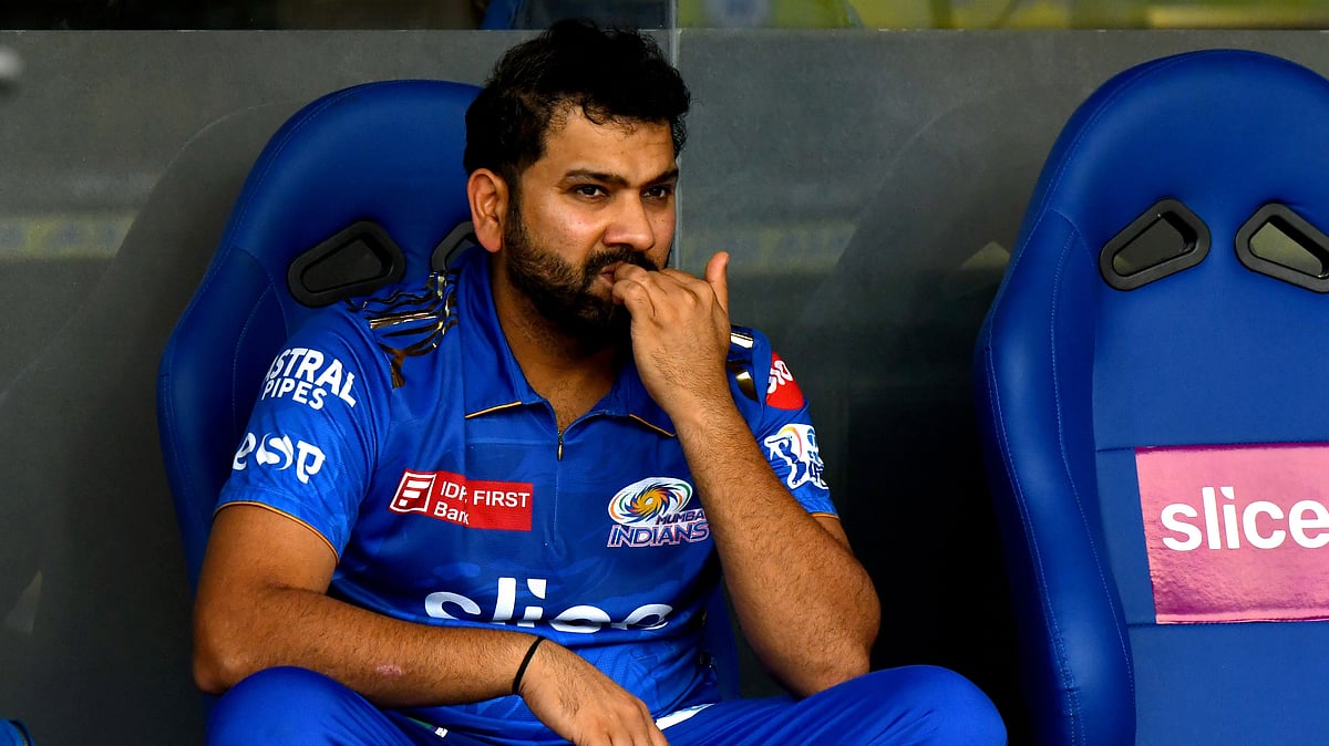 <div class="paragraphs"><p>Rohit Sharma records yet another duck against Chennai Super Kings on Saturday</p></div>