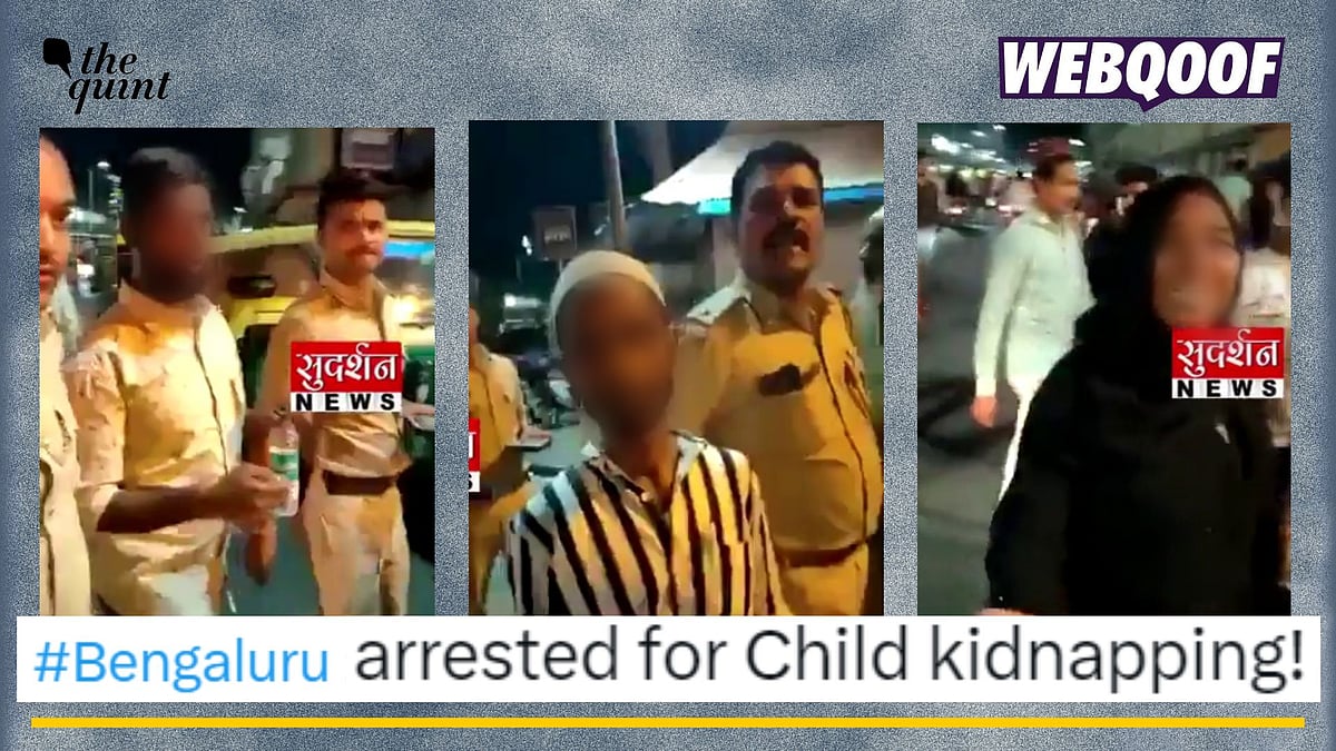 <div class="paragraphs"><p>Fact-check: A false narrative of 'child kidnapping' was added by <em>Sudarshan News </em>to a video showing police taking away some people on the streets.</p></div>