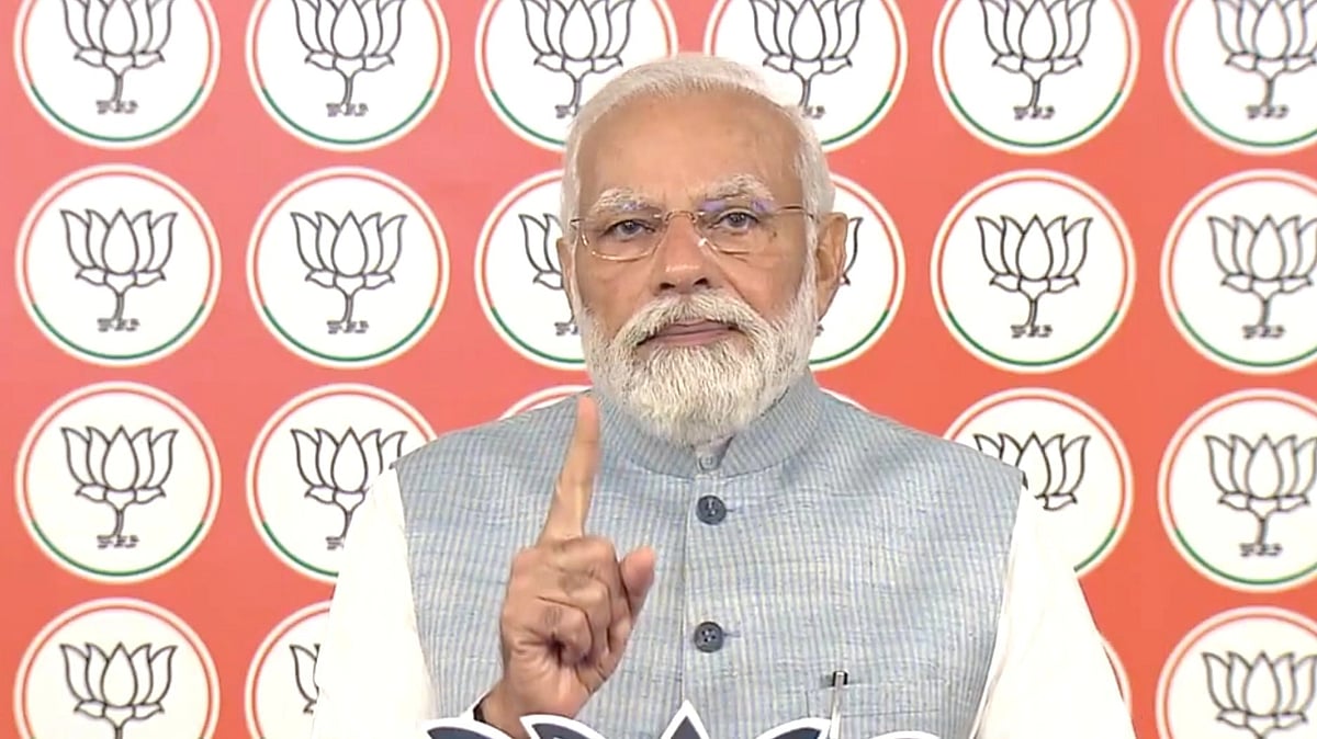 <div class="paragraphs"><p>PM Narendra Modi deliver his "message to the people of Karnataka."</p></div>