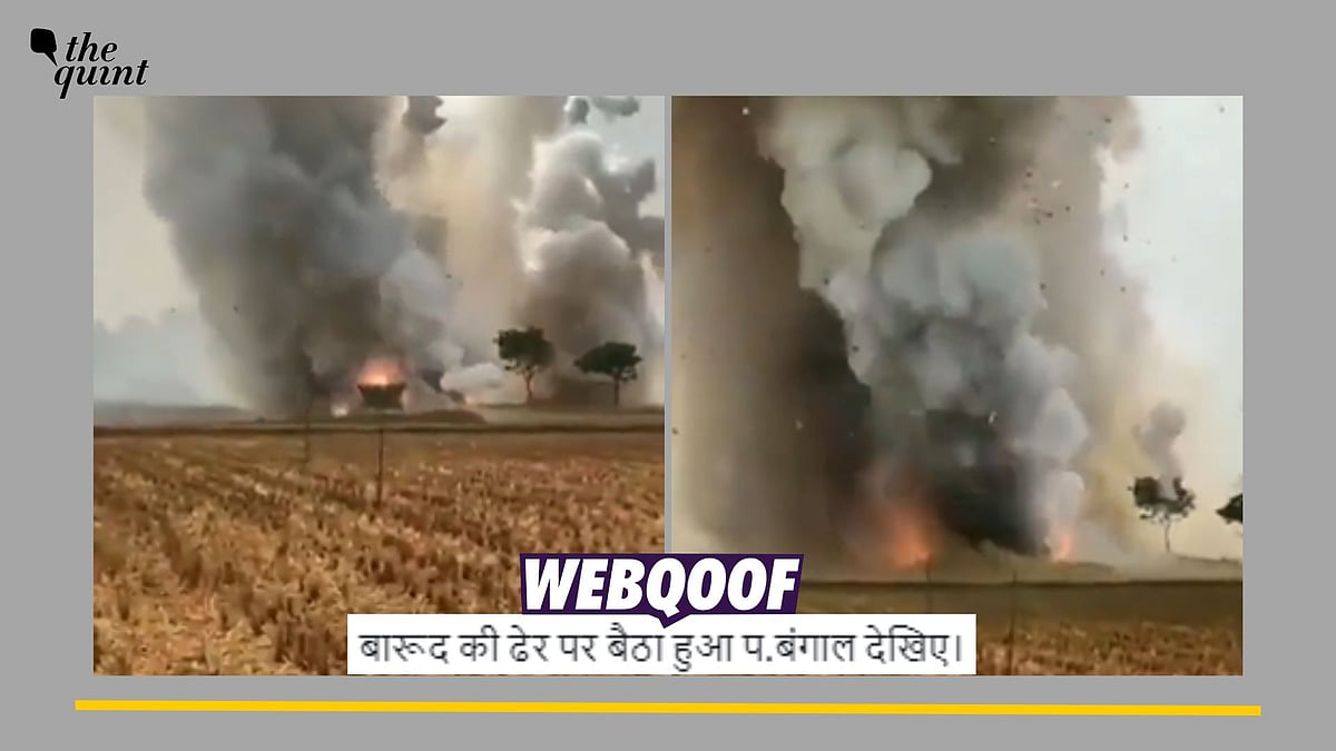 <div class="paragraphs"><p>Fact-Check | The video is old and unrelated to the recent blasts in East Medinipur, West Bengal. </p></div>