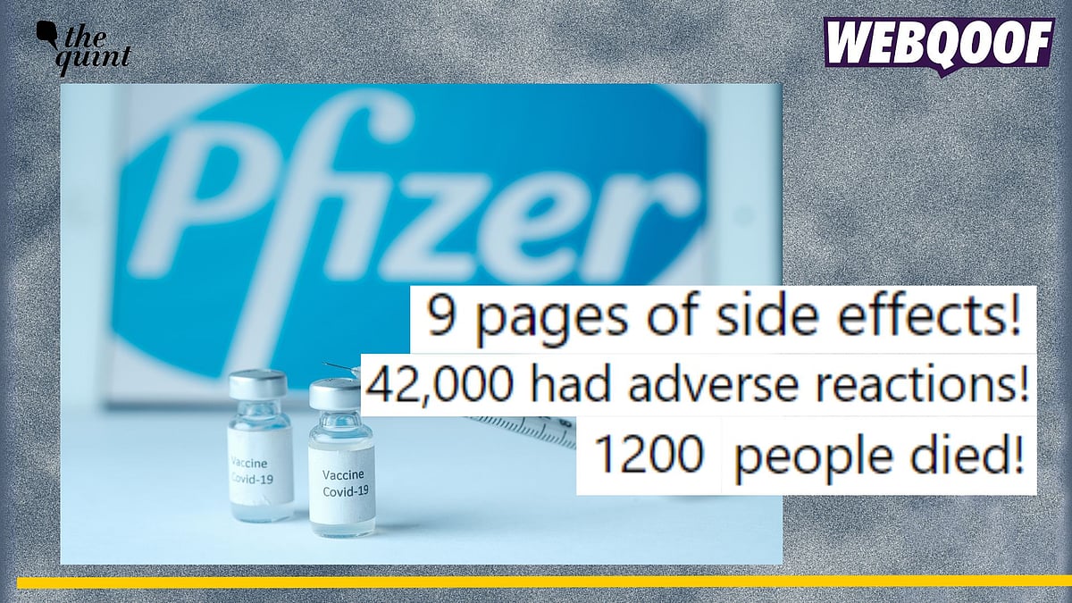 <div class="paragraphs"><p>Fact-check: The claim stating Pfizer vaccination leading to several deaths and serious side-effects is misleading.</p></div>