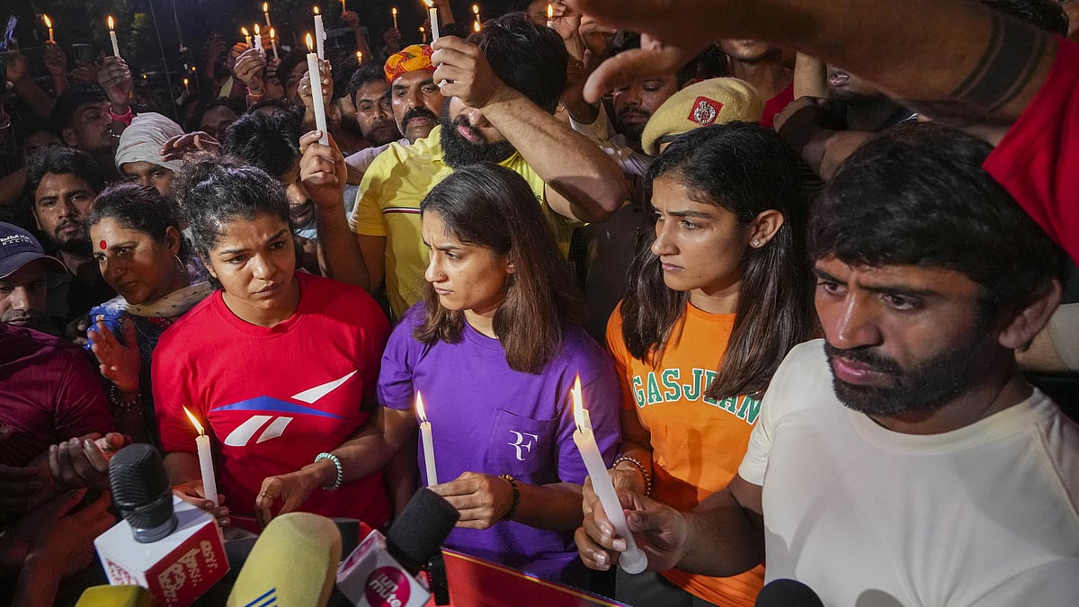 <div class="paragraphs"><p>Wrestlers Protest: Wrestlers organised a candle march at Jantar Mantar on 7 May.</p></div>