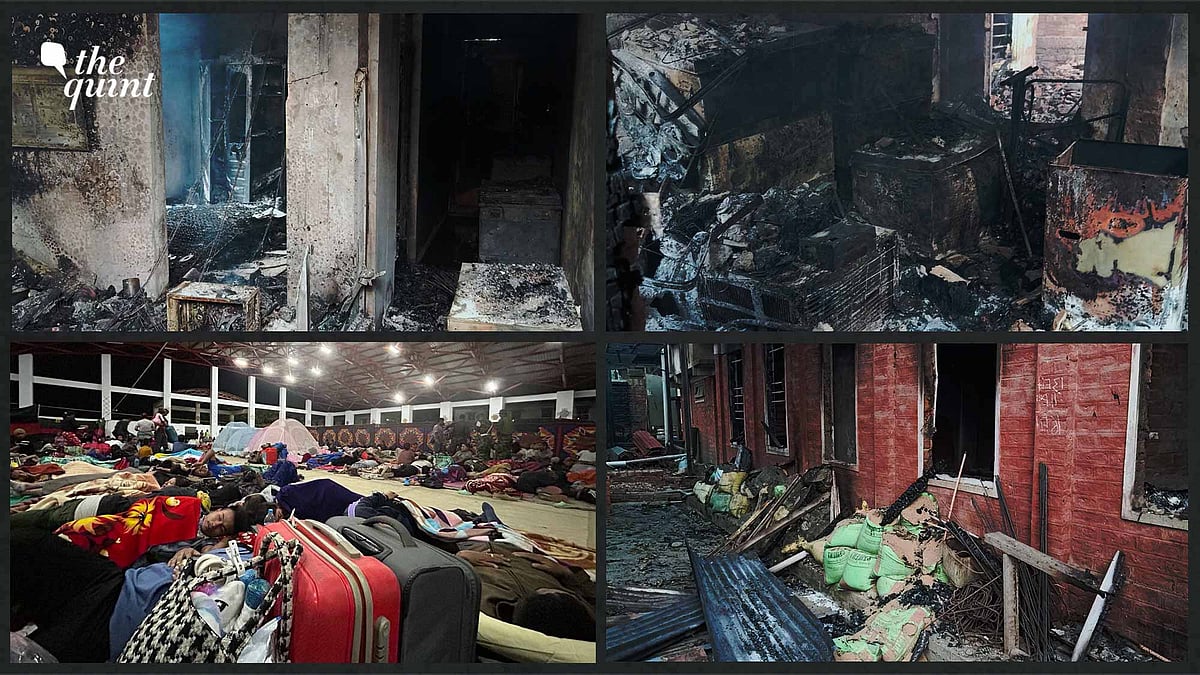 <div class="paragraphs"><p>Images of houses and shops set ablaze in the Manipur violence. </p></div>