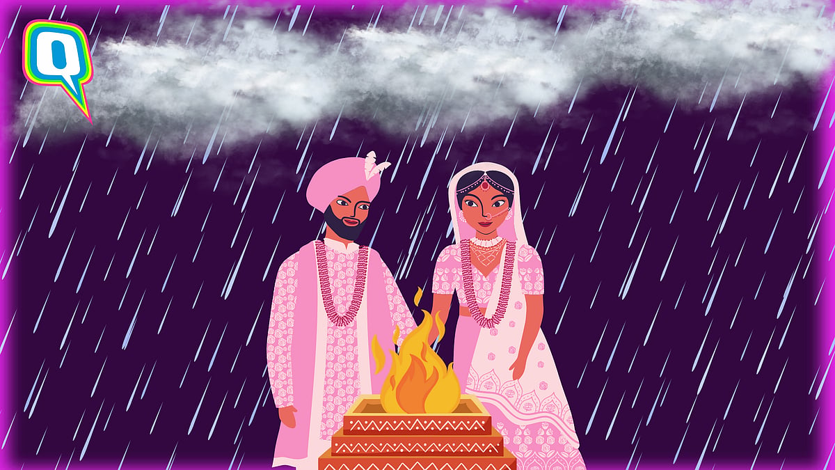 <div class="paragraphs"><p>Internet In Awe: Video Of Couple Getting Married Amidst Pouring Rain Goes Viral</p></div>