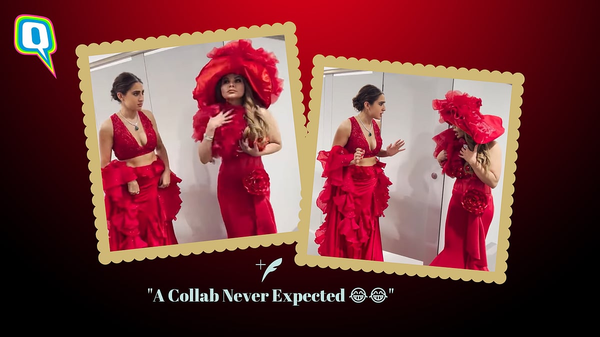 <div class="paragraphs"><p>Watch: Hilarious Clip Of Sara Ali Khan & Rakhi Sawant Twinning At IIFA Awards</p></div>