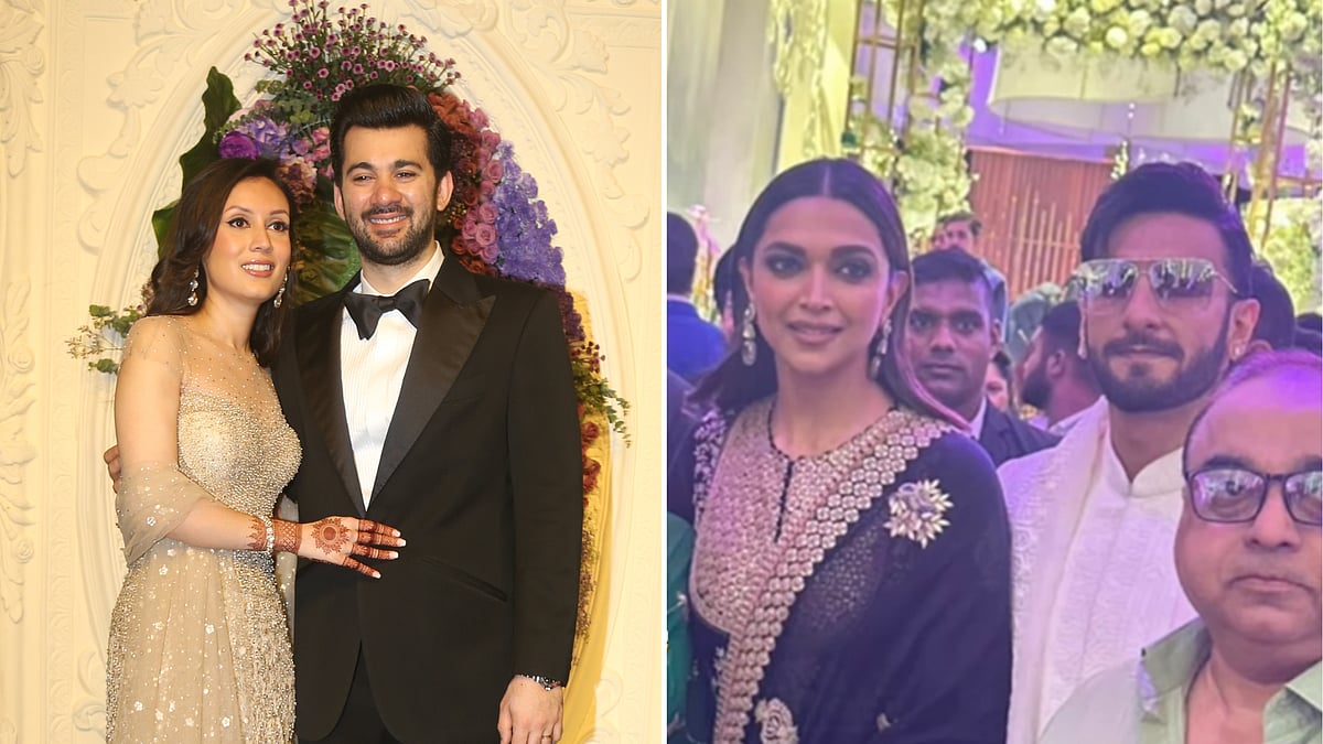 <div class="paragraphs"><p>Deepika Padukone and Ranveer Singh made a late-night entry as well at Karan Deol's reception.</p></div>