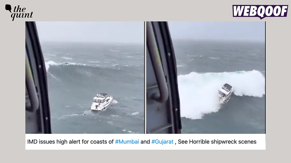 <div class="paragraphs"><p>This video is being shared as a shipwreck due to Cyclone Biparjoy in India. </p></div>