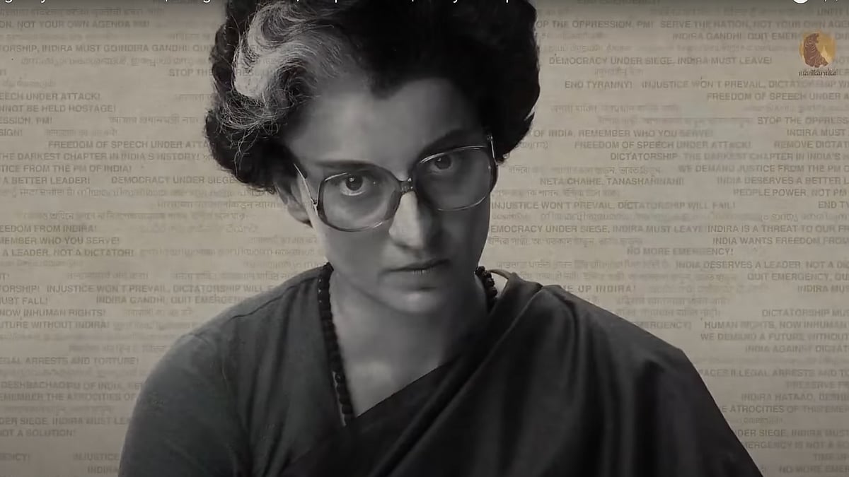 <div class="paragraphs"><p>Kangana Ranaut as Indira Gandhi in <em>Emergency</em>.</p></div>