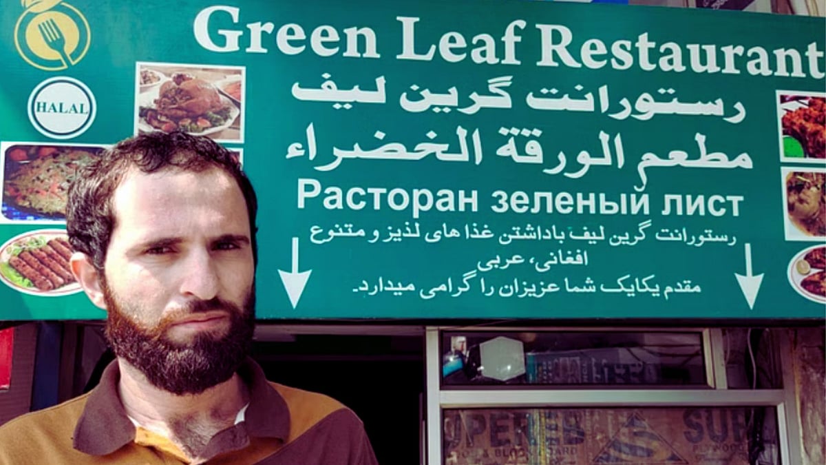 <div class="paragraphs"><p>Sikander Khan (26), Afghan refugee working at Green Leaf Restaurant in Hauz Rani. There are several small eateries selling Afghan food here, employing refugees like Sikander.</p></div>