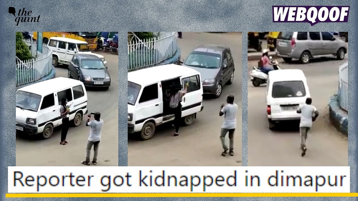 <div class="paragraphs"><p>Fact-check: A movie scene showing a reporter getting kidnapped in being falsely shared as a real incident of kidnapping in Dimapur, Nagaland.</p></div>