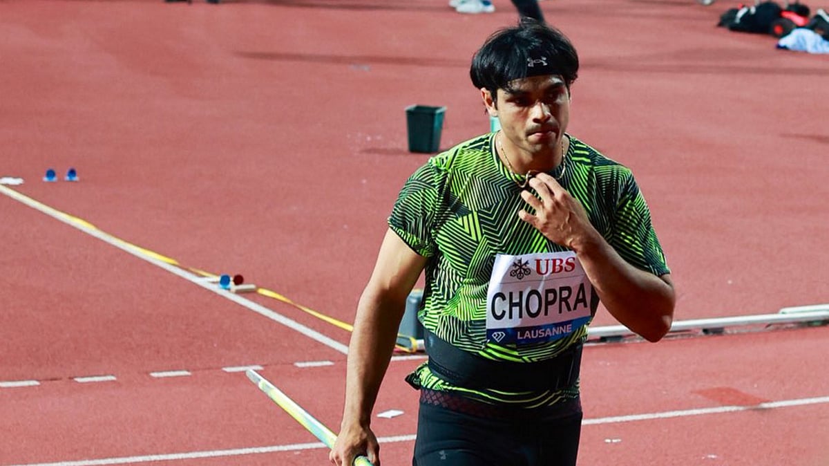 <div class="paragraphs"><p>Neeraj Chopra won the gold at the Lausanne Diamond League with a throw of 87.66m.</p></div>
