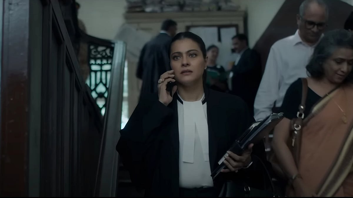 <div class="paragraphs"><p>Kajol in a still from<em> The Trial.</em></p></div>