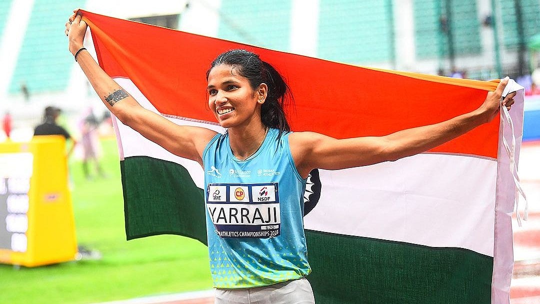 <div class="paragraphs"><p>Jyothi Yarraji won a silver in the women's 200m at the 2023 Asian Athletics Championships</p></div>