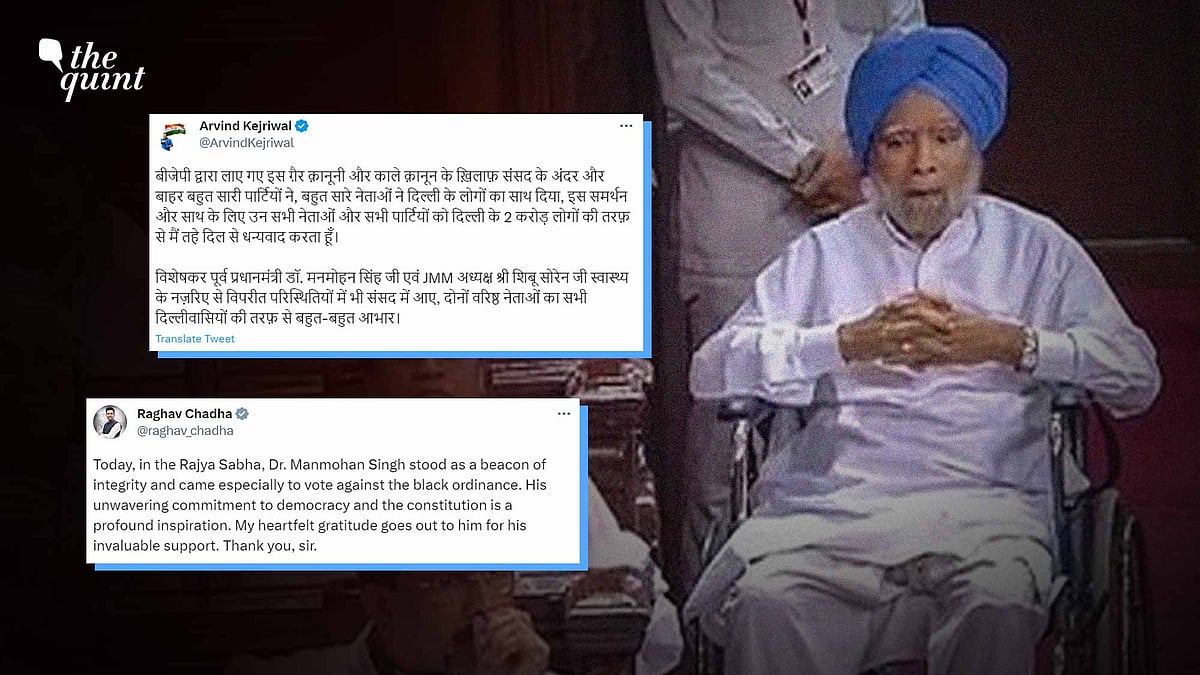 <div class="paragraphs"><p>Former Prime Minister Manmohan Singh came to the Rajya Sabha to vote on the GNCTD Amendment Bill. </p></div>