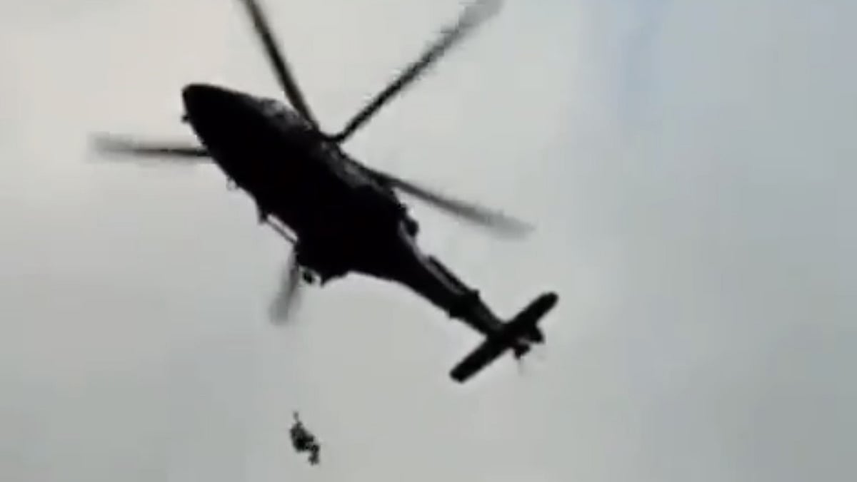 <div class="paragraphs"><p>Six children were travelling to school with two adults on a cable car in a mountainous northern Khyber Pakhtunkhwa province when one of its ropes snapped on Tuesday morning, 22 August, around 7 am local time.</p></div>