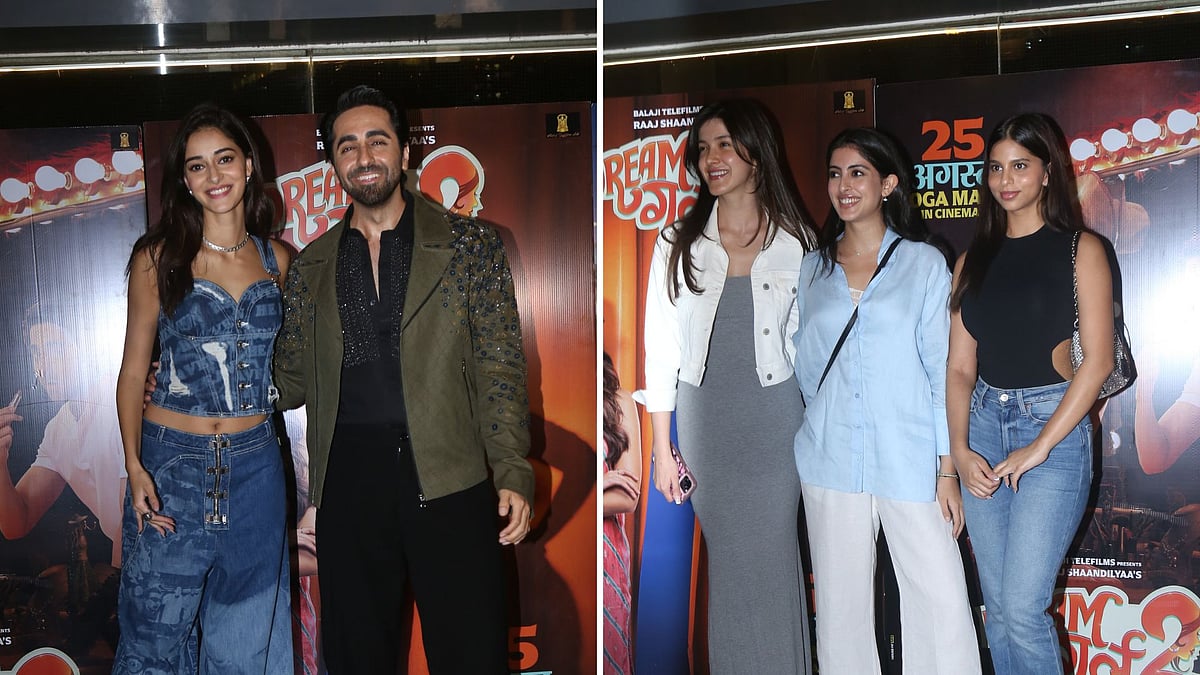 <div class="paragraphs"><p>Suhana Khan, Ayushmann Khurrana & Ananya Panday Attend 'Dream Girl 2' Screening</p></div>