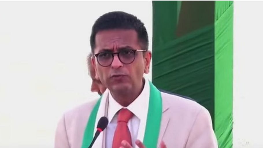 <div class="paragraphs"><p>CJI DY Chandrachud speaking at the 77th Independence Day celebrations organised by the Supreme Court Bar Association (SBCA).</p></div>