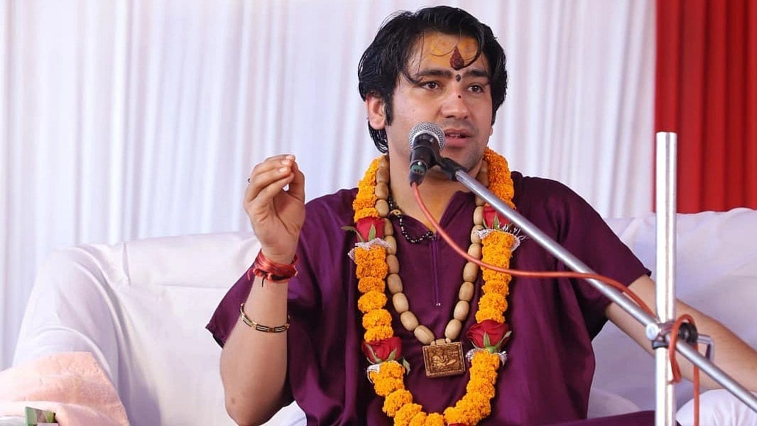 <div class="paragraphs"><p>Dhirendra Krishna Shastri, a devotee of Lord Hanuman who's popular as 'Bageshwar Baba', was invited to Nepal from 19-21 August to recite 'Ram Katha'.</p></div>