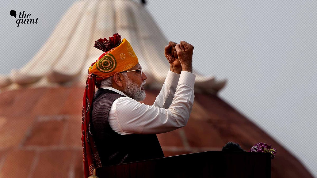 <div class="paragraphs"><p>PM Modi delivering his speech on </p></div>