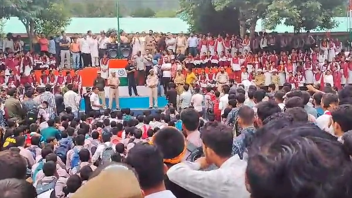 <div class="paragraphs"><p>Protests in Jammu and Kashmir's Kathua over school officials beating a class 10 student for writing 'Jai Sri Ram' on the class blackboard.&nbsp;</p></div>