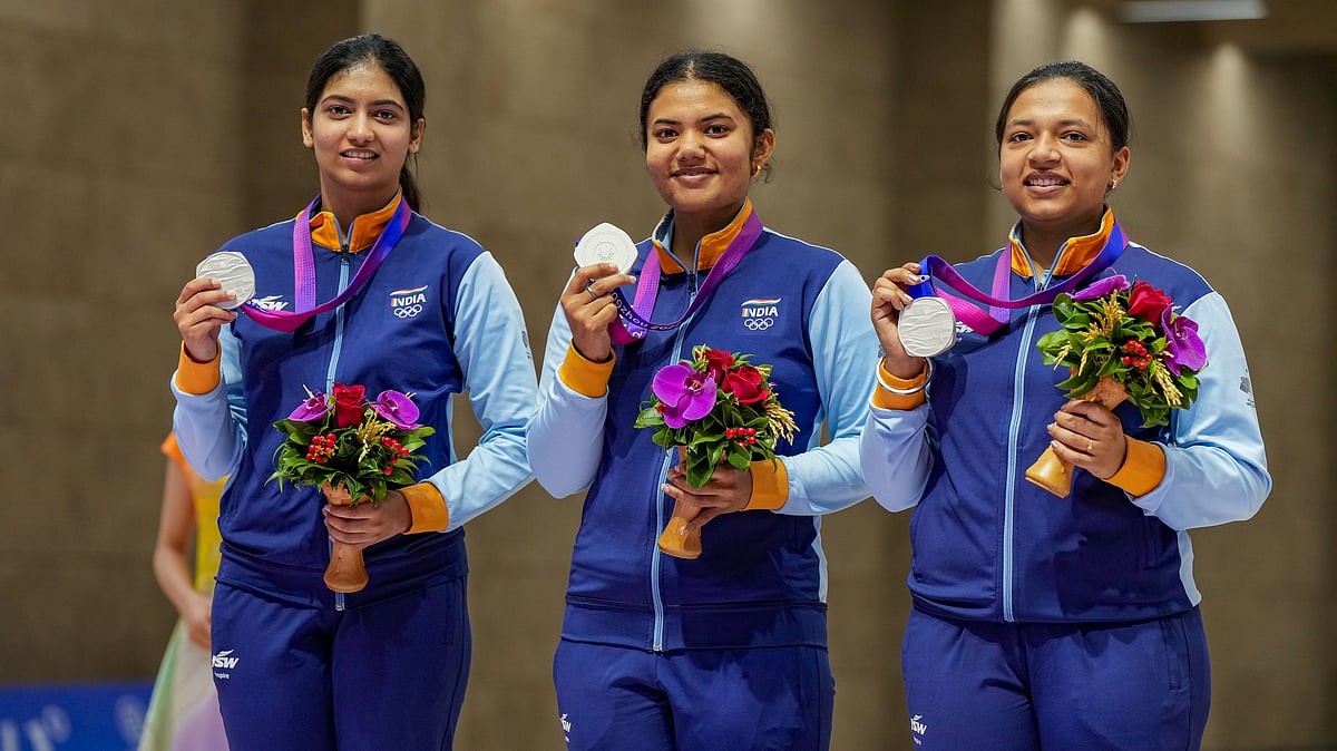 <div class="paragraphs"><p>Manini Kaushik won a silver medal in the women's 50m 3P event at the Asian Games</p></div>