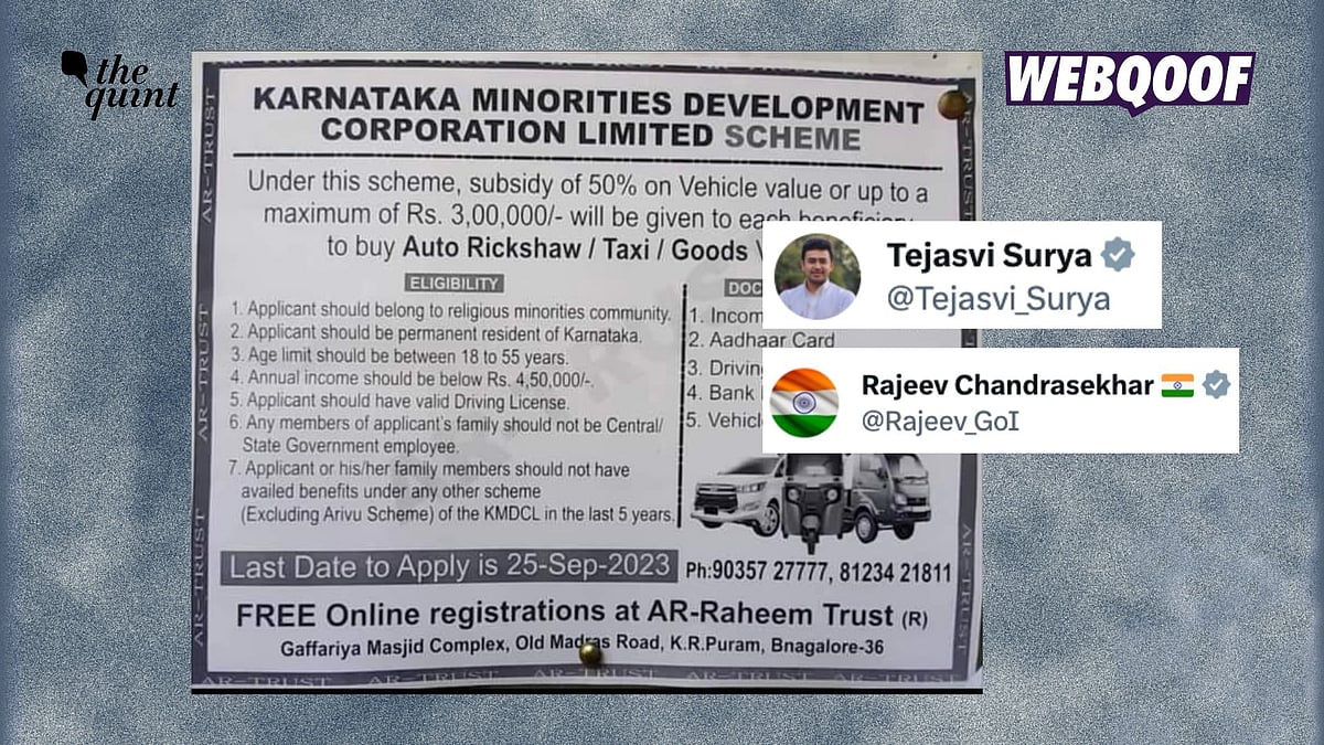 <div class="paragraphs"><p>The subsidy for vehicles under the Karnataka government's Swavalambi Sarathi Scheme can be availed by people belonging to all religious minorities in the state.</p></div>