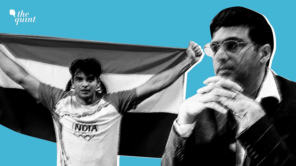 <div class="paragraphs"><p>Neeraj Chopra (left) and Vishy Anand. </p></div>