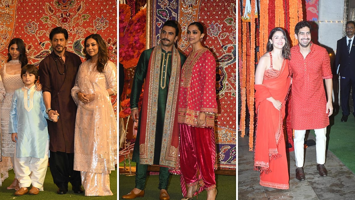 <div class="paragraphs"><p>SRK, Deepika-Ranveer join Mukesh and Nita Ambani's Ganesh Chaturthi celebration.</p></div>