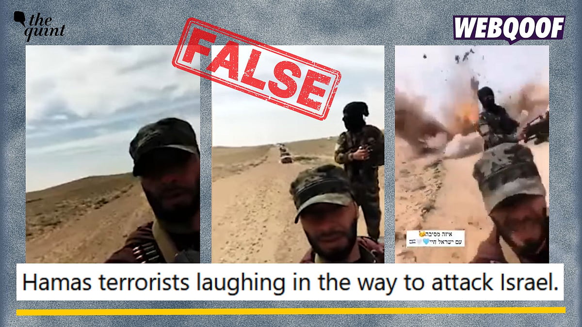 <div class="paragraphs"><p>Fact-Check: This old video does not show Hamas militants being bombed on their way to attack Israel. </p></div>