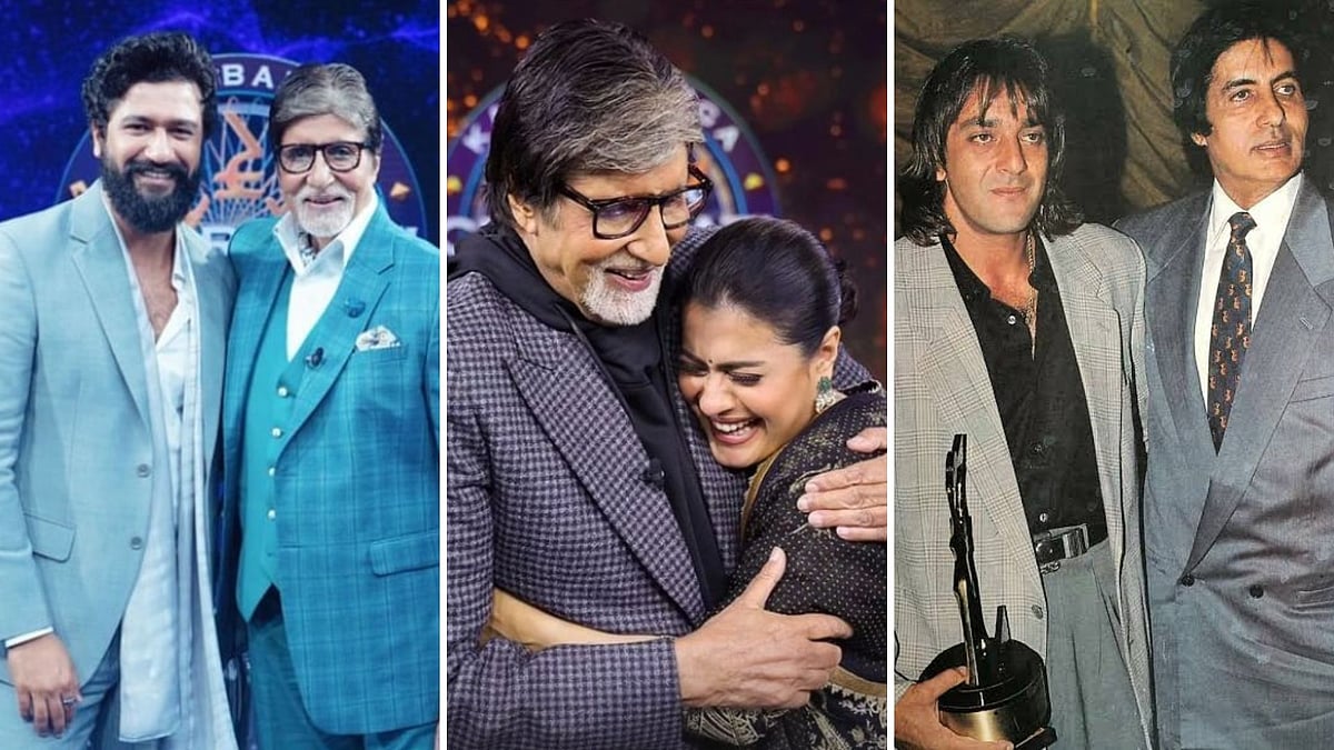 <div class="paragraphs"><p>Vicky Kaushal, Kajol and Sanjay Dutt wish Amitabh Bachchan on his 81st birthday.</p></div>