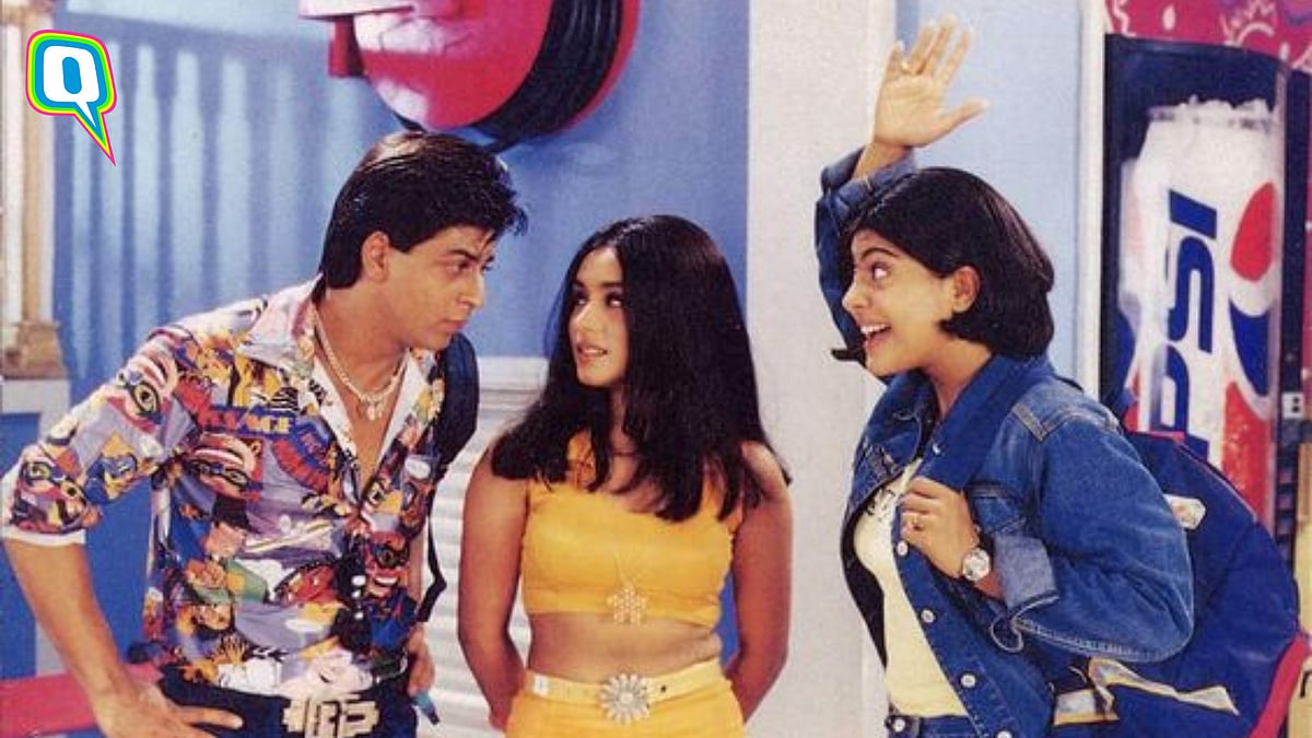 <div class="paragraphs"><p>Shah Rukh Khan, Rani Mukerji, and Kajol in<em> Kuch Kuch Hota Hai.</em></p></div>