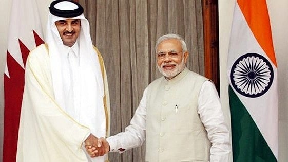 <div class="paragraphs"><p>Sheikh Tamim bin Hamad Al Thani with Narendra Modi during Emir’s visit to India in 2015. Image used for representation only. </p></div>