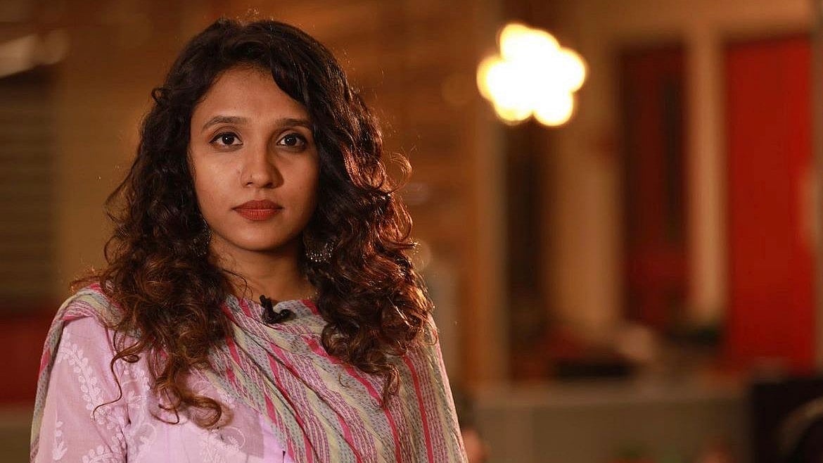 <div class="paragraphs"><p>Fatima Khan won the award for the video story, <em><a href="https://www.thequint.com/videos/documentaries/hijab-ban-karnataka-documentary">Death Threats, Lost Friendships, Ruined Education—Human Cost of Karnataka’s Hijab Ban</a>.</em></p></div>