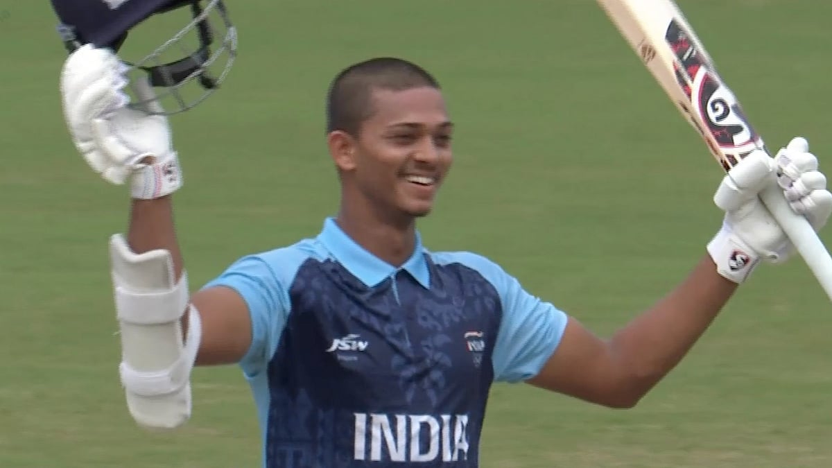<div class="paragraphs"><p>Yashasvi Jaiswal scored a century in India's 2023 Asian Games quarter final against Nepal.</p></div>