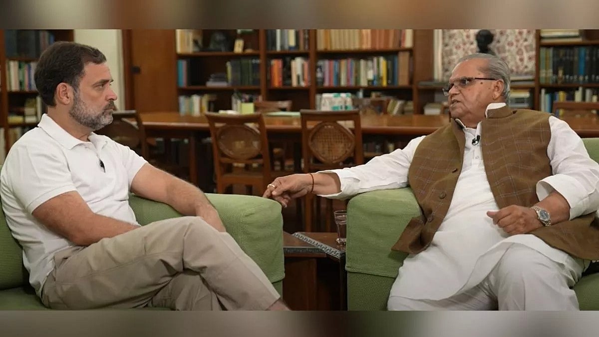 <div class="paragraphs"><p>Rahul Gandhi (left) and Satya Pal Malik. </p></div>