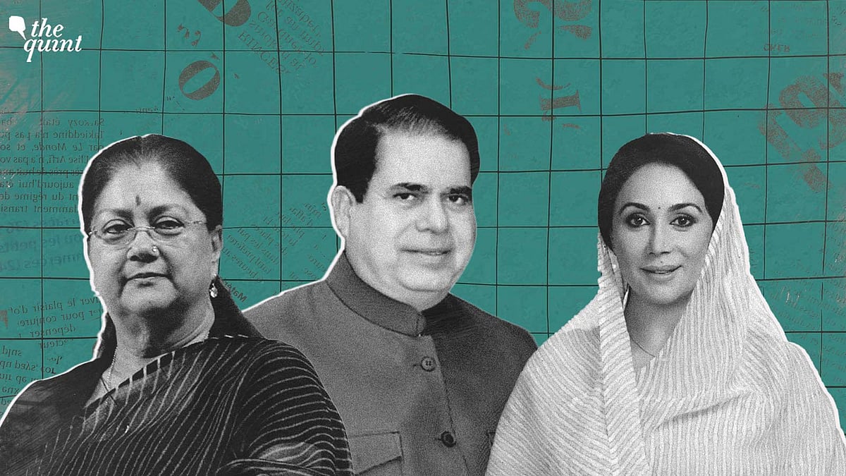 <div class="paragraphs"><p>Vasundhara Raje, Narpat Singh Rajvi, and Diya Kumari. </p></div>