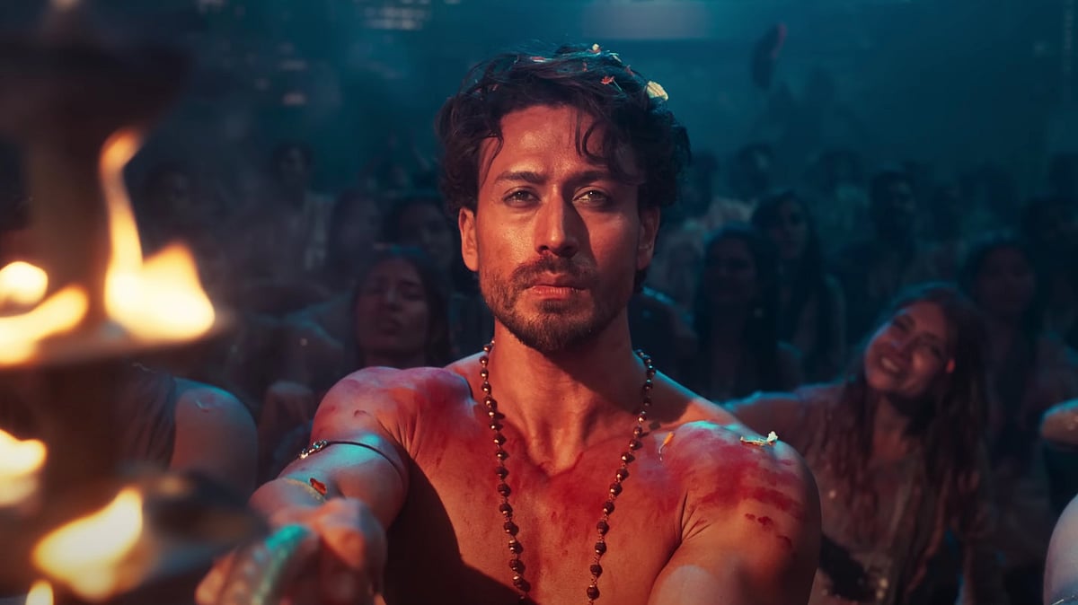 <div class="paragraphs"><p>Tiger Shroff in a still from<em> Ganapath</em>.</p></div>