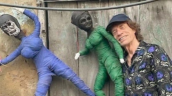 <div class="paragraphs"><p>Mick Jagger had recently visited Kolkata during Kali Pujo.</p></div>