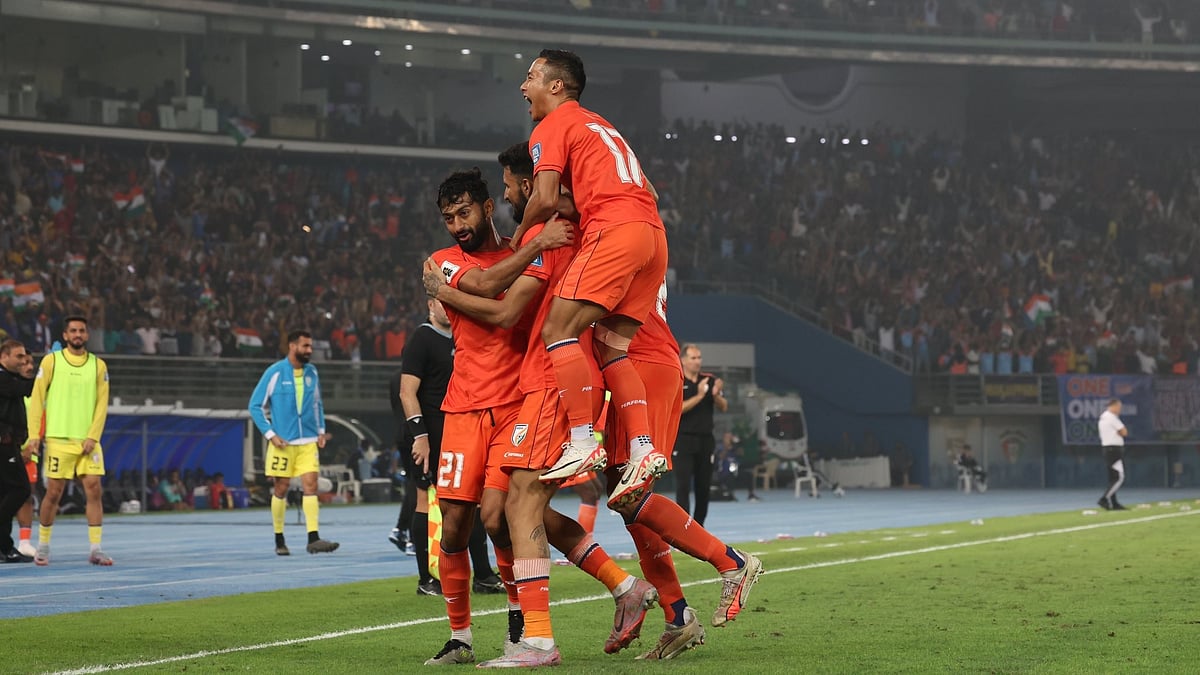 <div class="paragraphs"><p><a href="https://www.thequint.com/topic/fifa">FIFA World Cup</a> 2026 and AFC Asian Cup Saudi Arabia 2027 Joint Qualification campaign: India beat Quwait</p></div>